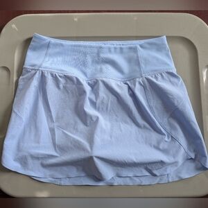 Athleta Run With It Skort Jupe-Short Periwinkle Blue Mini Skirt Tennis Golf XS